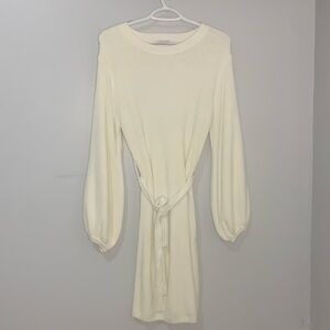 Pink Lilly white sweater dress